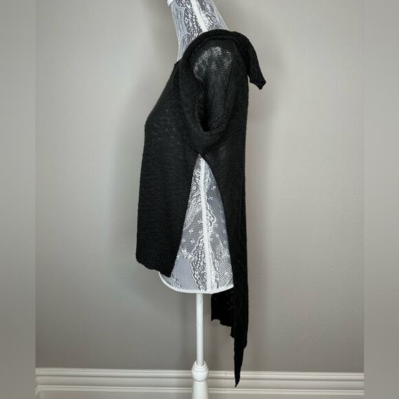 LUCCA COUTURE Womens Lightwight Knit High Low Split Hem Open Side Sweater Top XS - Picture 3 of 4